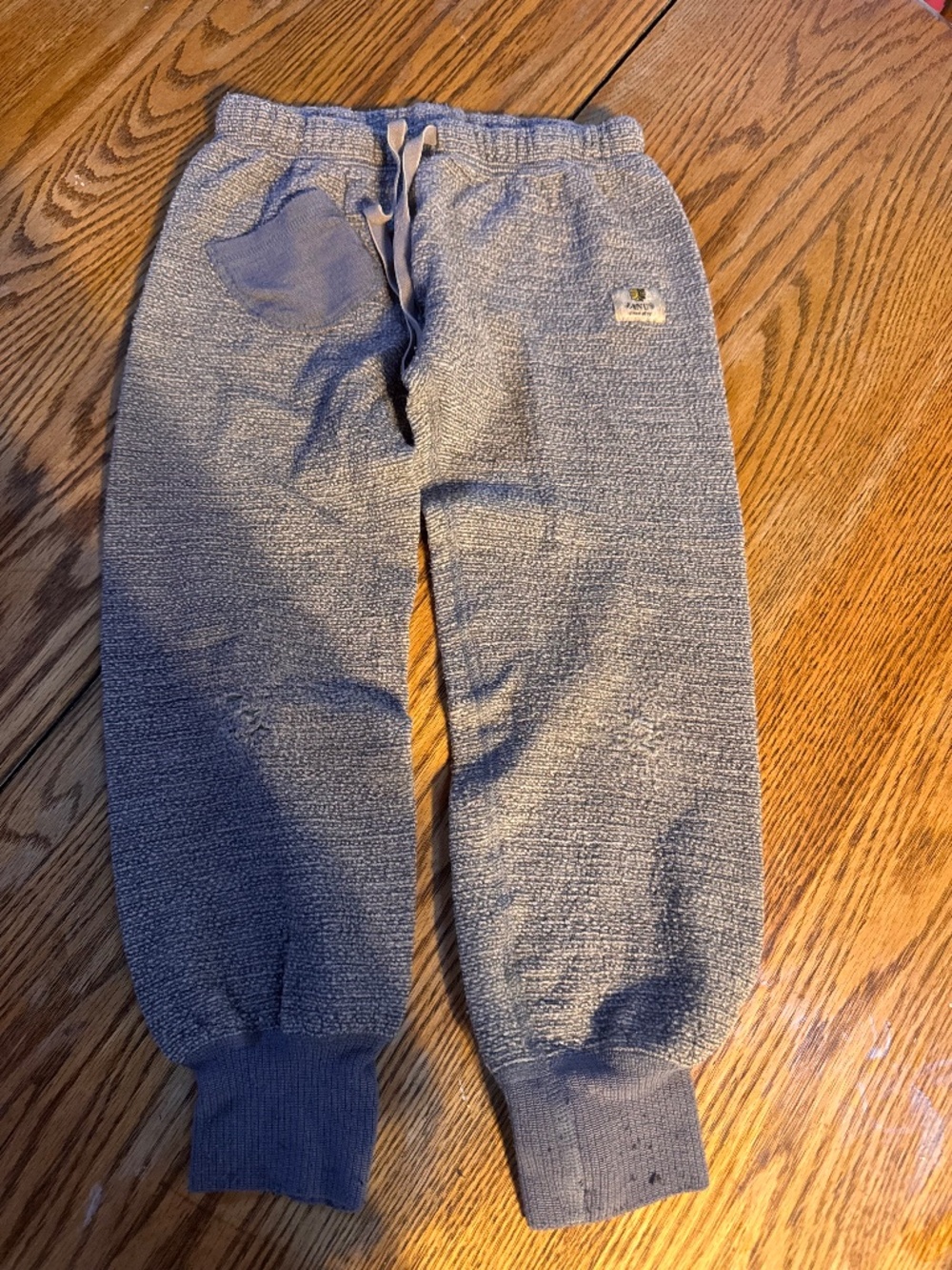 Rare Janus Norway Merino Wool blend Kids Jogger Sweatpants gray   Super hard to